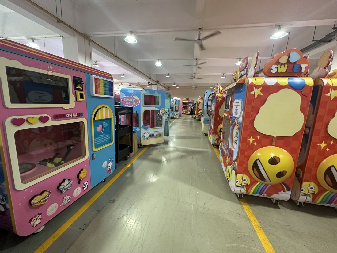 Machines ready for export at the factory
