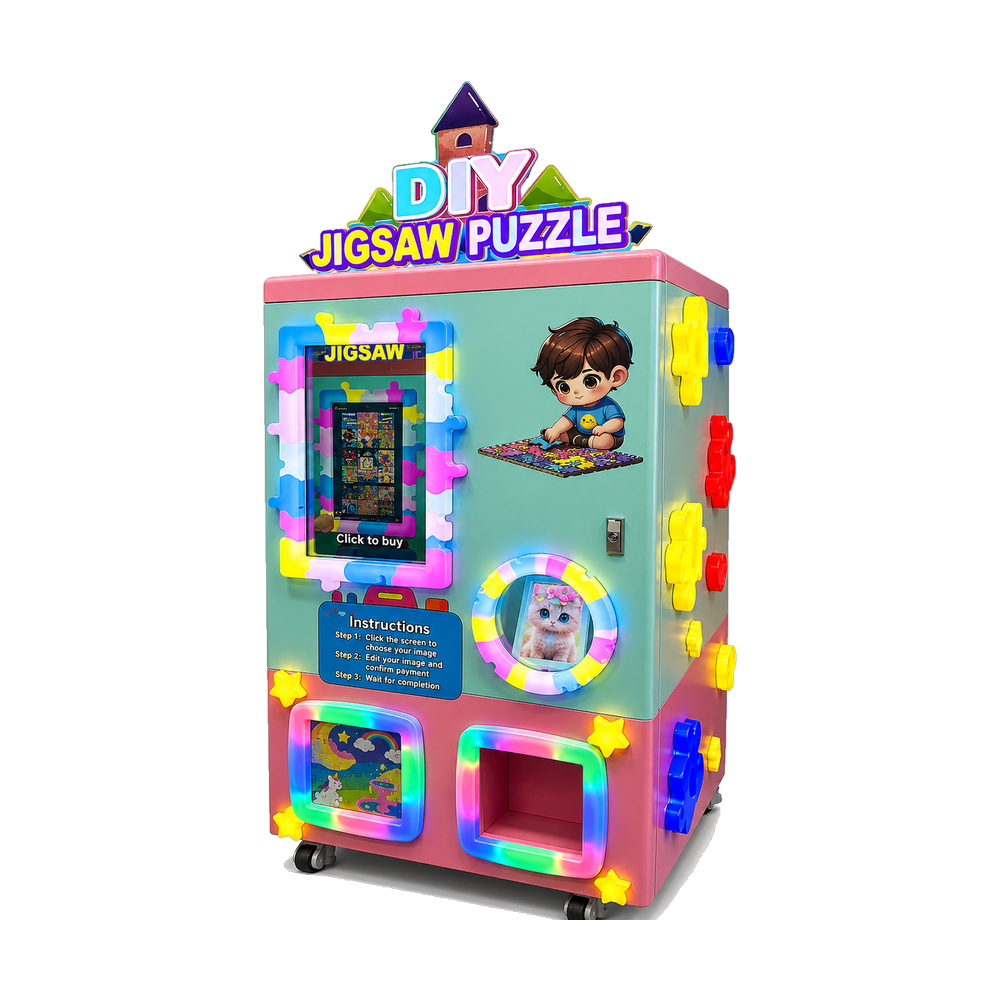 Jigsaw puzzle vending machine