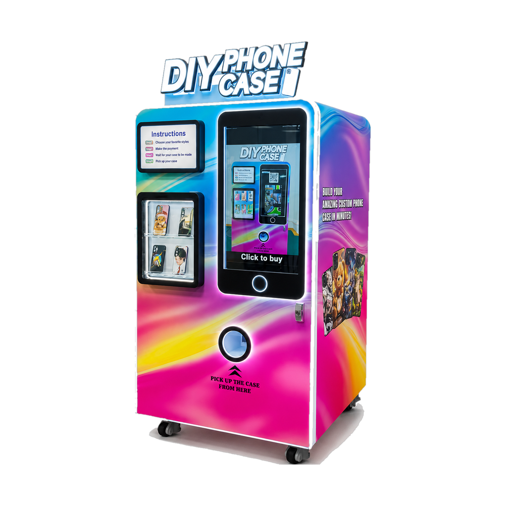 Phone case printing vending machine